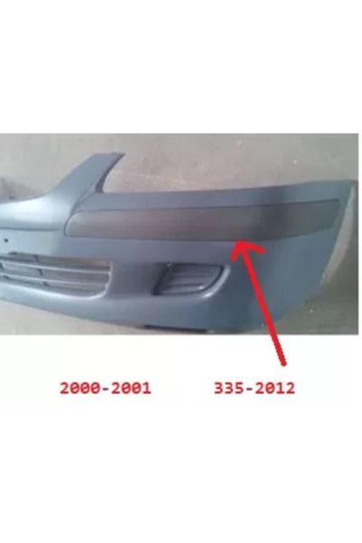 Mazda 626- Sd/hb- 00/01 Uyumlu  Ön Tampon Bandı Sol Gri (tyg) Gg3e50b41a