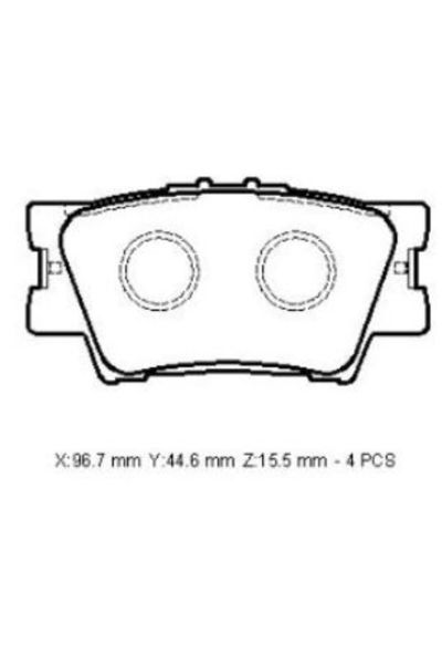 Toyota Rav4- 06/12; Arka Fren Balatası (DİSK)(96,7X44,6X15,5)(DAIWA) 04466-42060