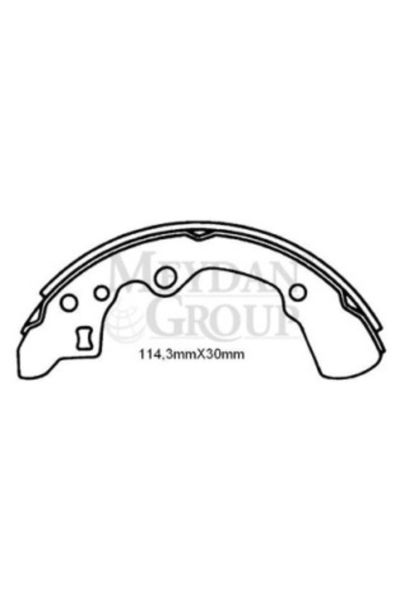 Mazda 626 Sd/hb 89/91 Arka Fren Pabucu (114,3x30) (Daıwa)