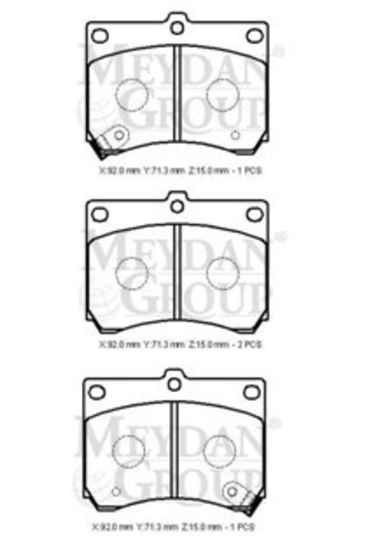 Mazda 323- Lantıs- 95/98 Ön Fren Balatası (disk) (92x71,3x15) (daıwa) F1cz-2001b