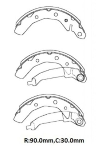 Daewoo Matiz 98/01 Arka Fren Pabucu (90x30) (Bramax)