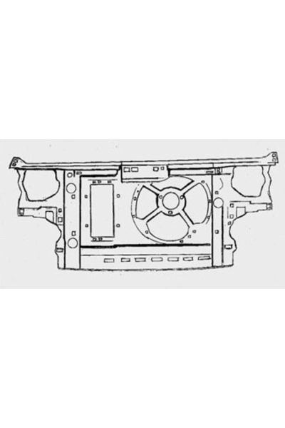 Volkswagen Golf- 3- 92/98; Ön Panel Komple Plastik 1.8/2.0/1.9d/td (TEK FANLI)(63CM) (TW) 1h0805594c