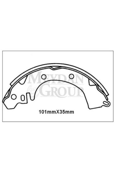 Hyundaı Excel- 90/91; Arka Fren Pabucu (101X35) (DAIWA) Mb238881
