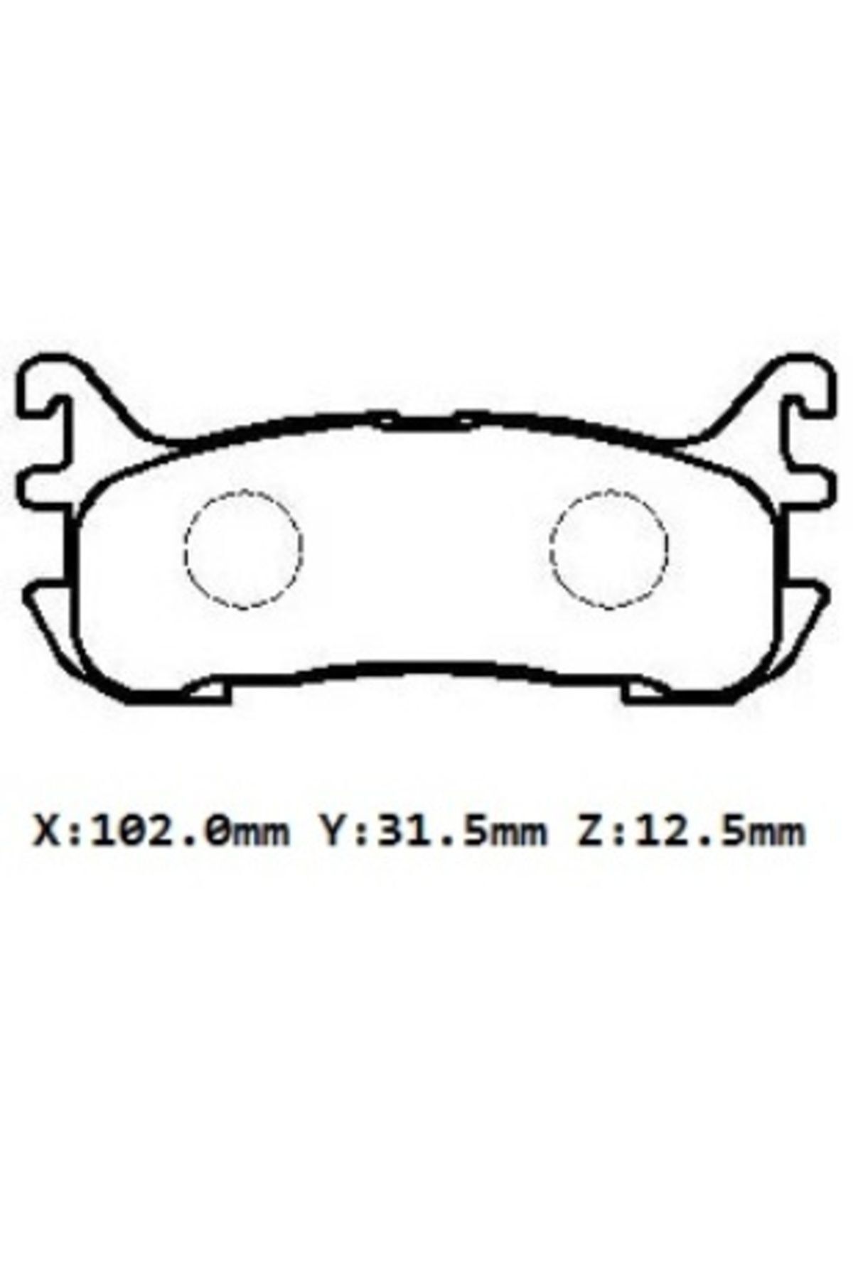 Mazda 323- Ilıa- 97/98; Arka Fren Balatası (DİSK)(102X31.5X12.5)(DAIWA) Bcyc2643zb