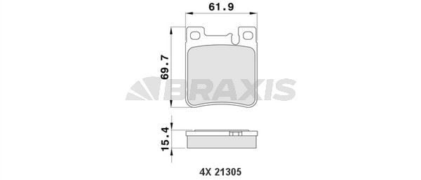 Fren Balatasi Arka W203 01>07 C208 97>02 W124 93>95 W210 96>02 W140 93>98