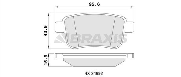 Arka Fren Balatasi Kangoo Iii-Mercedes Citan 1,5/1,6