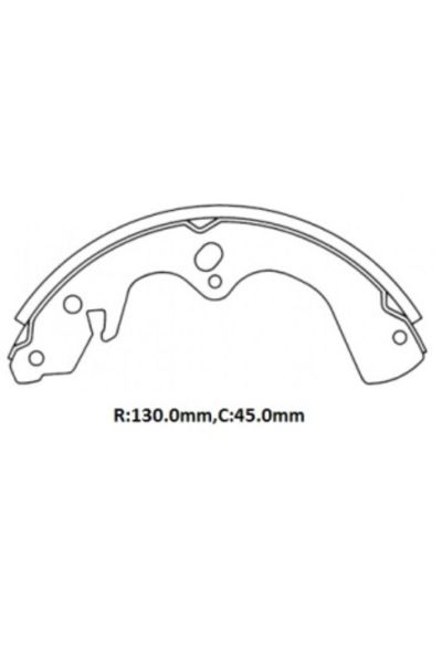 Mazda B2200- Pıck Up- 90/97; Arka Fren Pabucu (130X45) (DAIWA)