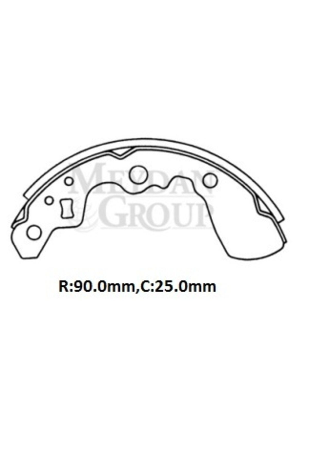 Parça A.SUZUKI SWIFT- SD/HB- 97/04; ARKA FREN PABUCU (90X25) (DAIWA)