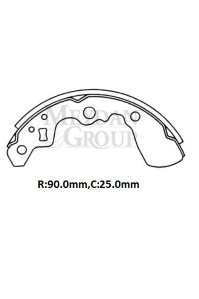Parça A.SUZUKI SWIFT- SD/HB- 97/04; ARKA FREN PABUCU (90X25) (DAIWA)