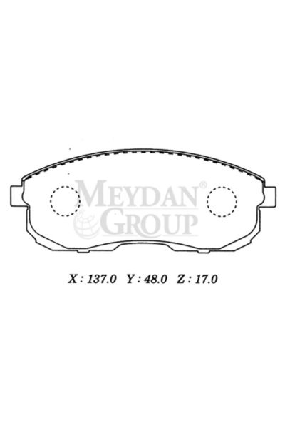 Nissan Maxima A32 95/00 Ön Fren Balatası (Disk) (137x48x17) (Fmk)