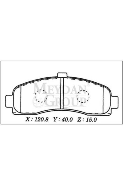 Nissan Micra K11 98/02 Ön Fren Balatası (Disk) (120,8x40x15) (Daıwa)