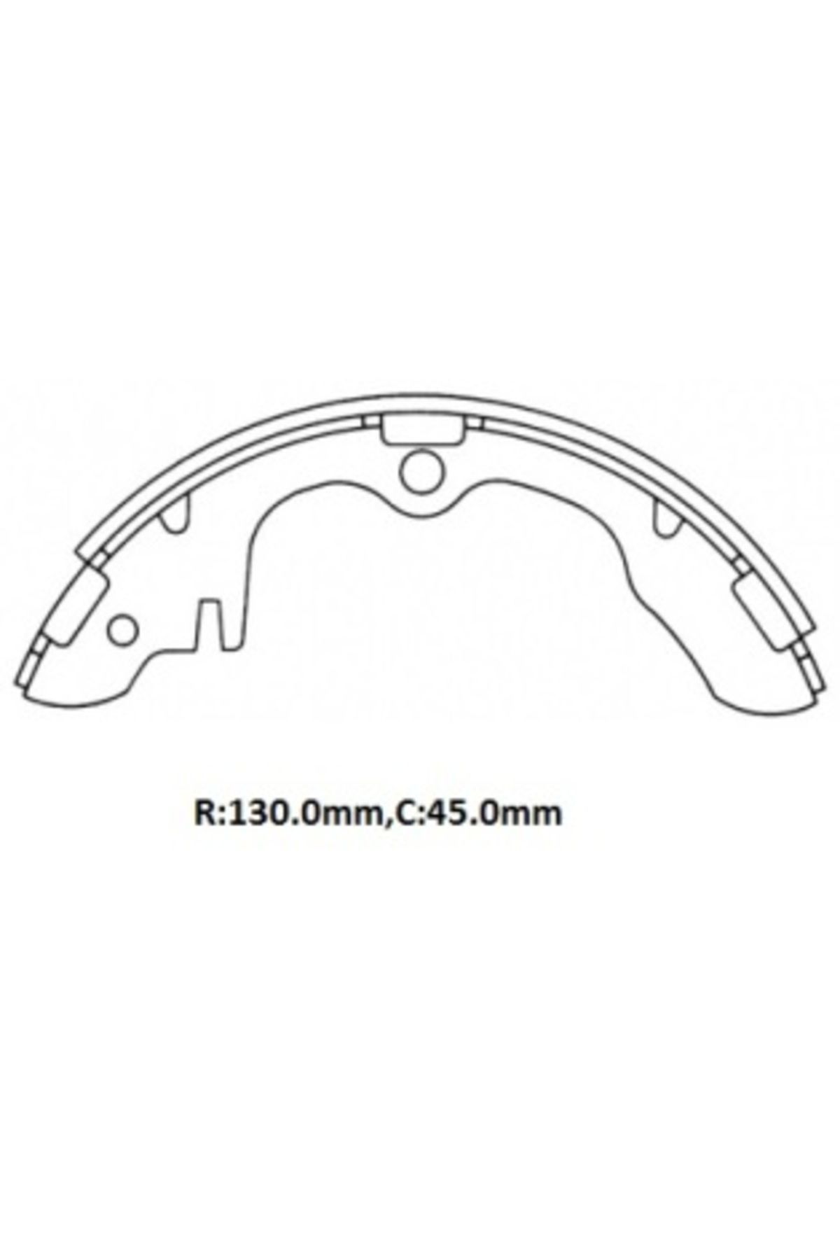Kia Ceres Kamyonet 90/00 Ön/arka Fren Pabucu 2.2cc (130x45)(daıwa)