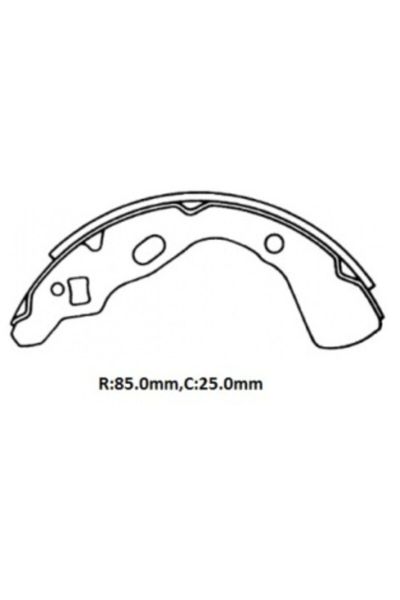 Kıa Prıde- 00-01 Arka Fren Pabucu (85X25) (DAIWA) Oem No: 8bz2200a Uyumlu 719-6360
