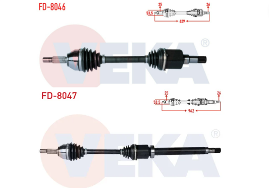 Ford Connect 2002-2013 Aks Komple Takım (Sağ-Sol)