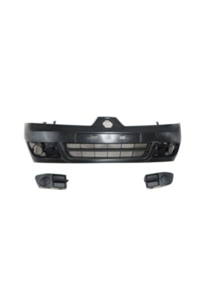 Renault Clıo-2-sd/hb-06/08; Ön Tampon Siyah Panjur/sis Kapağı Ile Birlikte)(makyajlı Kasa 7701209646