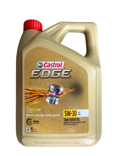 Castrol Edge 5W-30 LL 4 Litre Ürt:2024