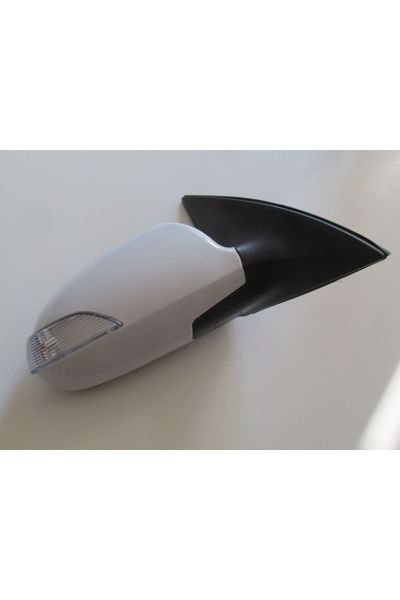 Hyundaı I30-07/12;kapı Aynası Sağ Elektrikli/sinyalli/beyaz Kapaklı(SİNYALİ KISA)(5FİŞ) 87620-2c120