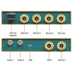 AVMATRIX SD1151-12G 1x5 12G-SDI RECLOCKING DISTRIBUTION AMPLIFIER