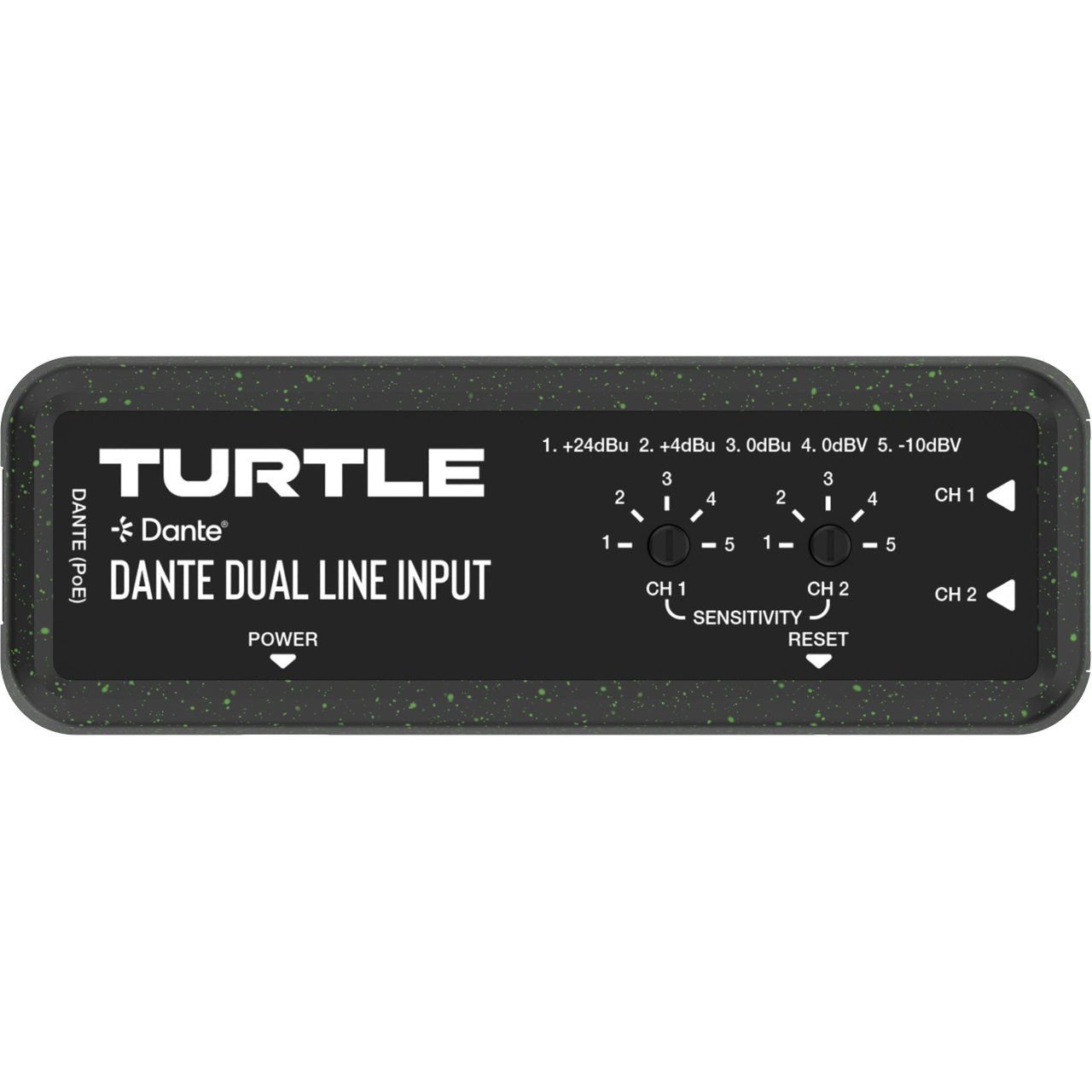Turtle TAV-D2LEN Dante Dual Channel Analog Line Input Adapter with Gain Controls