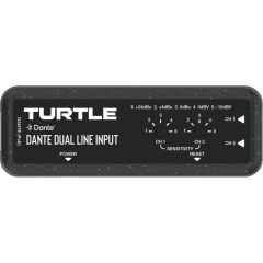 Turtle TAV-D2LEN Dante Dual Channel Analog Line Input Adapter with Gain Controls