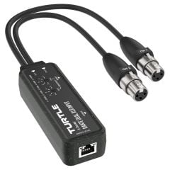 Turtle TAV-D2XEN Dante Dual Channel Analog XLR to Dante Adapter