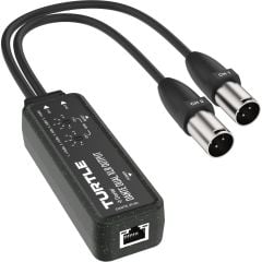 Turtle D2XDE Dante Dual Channel Dante to Analog XLR Adapter
