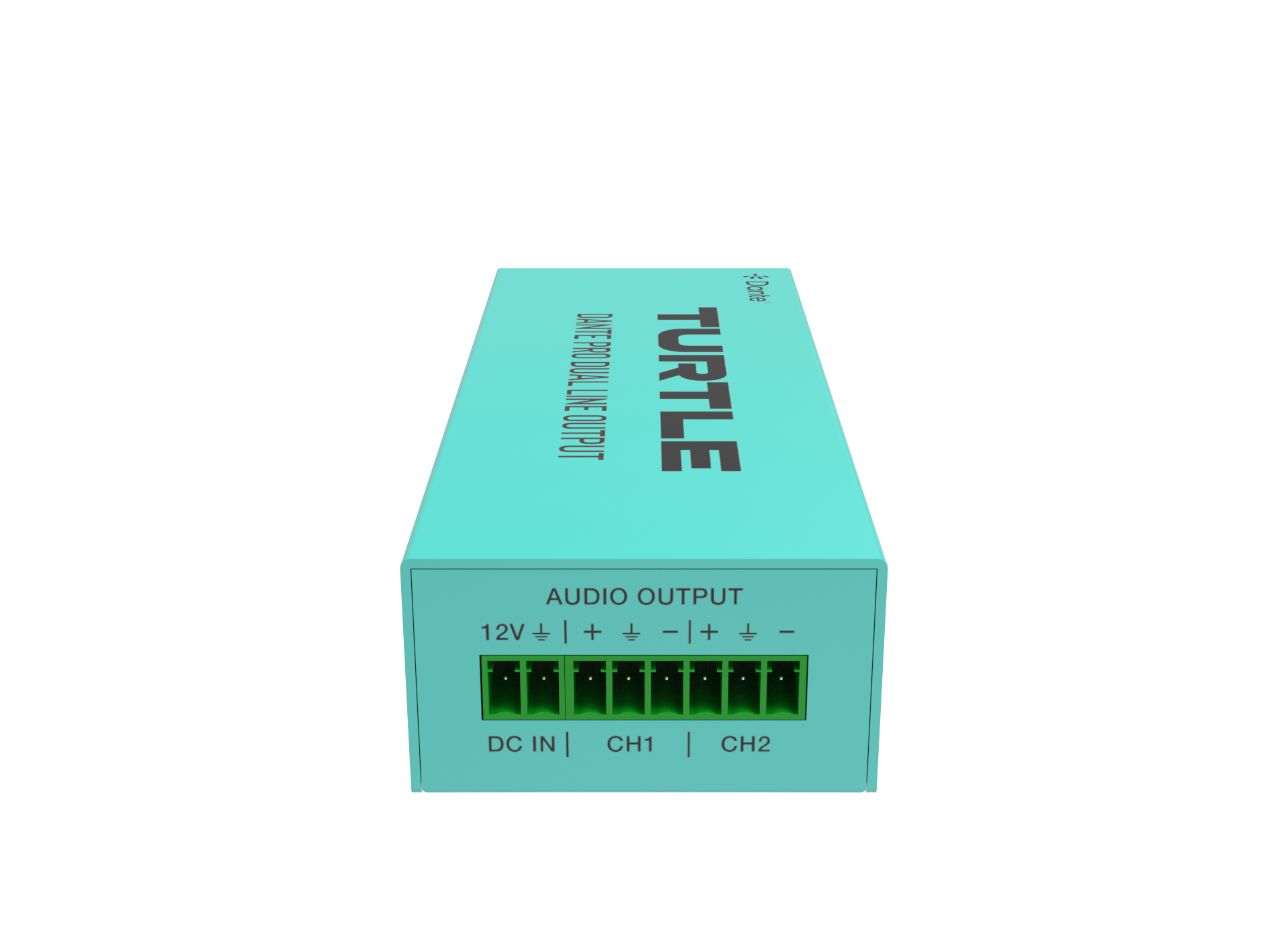 Turtle TAV-D2LDE-PRO Dante Pro Dual Channel Analog Line Output Adapter with Gain Controls