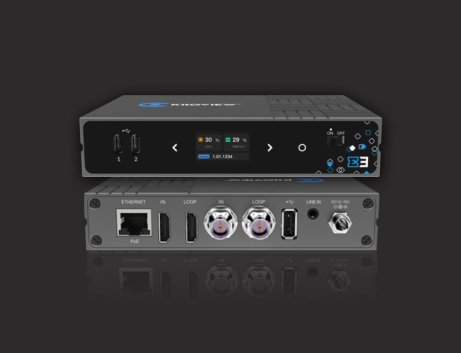 Kiloview E3 4K HDMI/3G-SDI Çift Kanallı Video Kodlayıcı