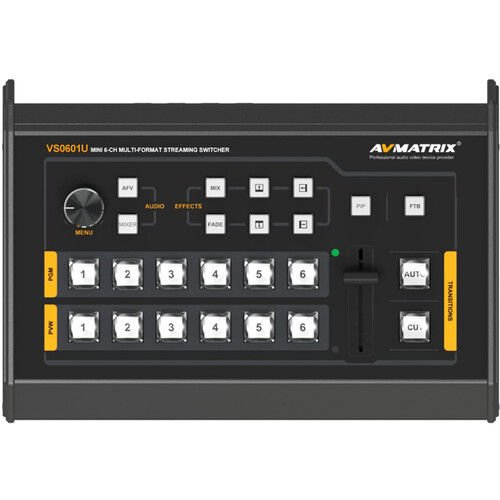 AVMATRIX VS0601U MINI 6 CHANNEL MULTI-FORMAT VIDEO SWITCHER