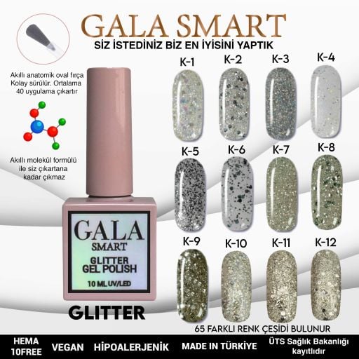 GALA GLİTTER SERİ 10 ml