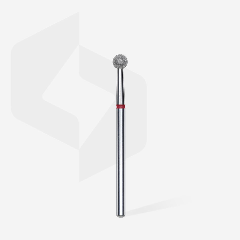 Elmas Küre Freze, Kırmızı, Çap 4 mm