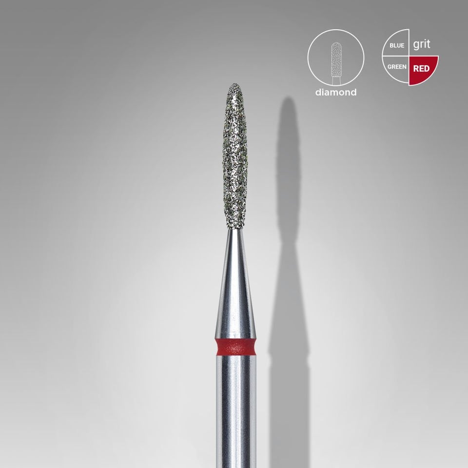 Elmas Alev Freze, Kırmızı, Çap 1,4 mm, Çalışma Kısmı 8 mm
