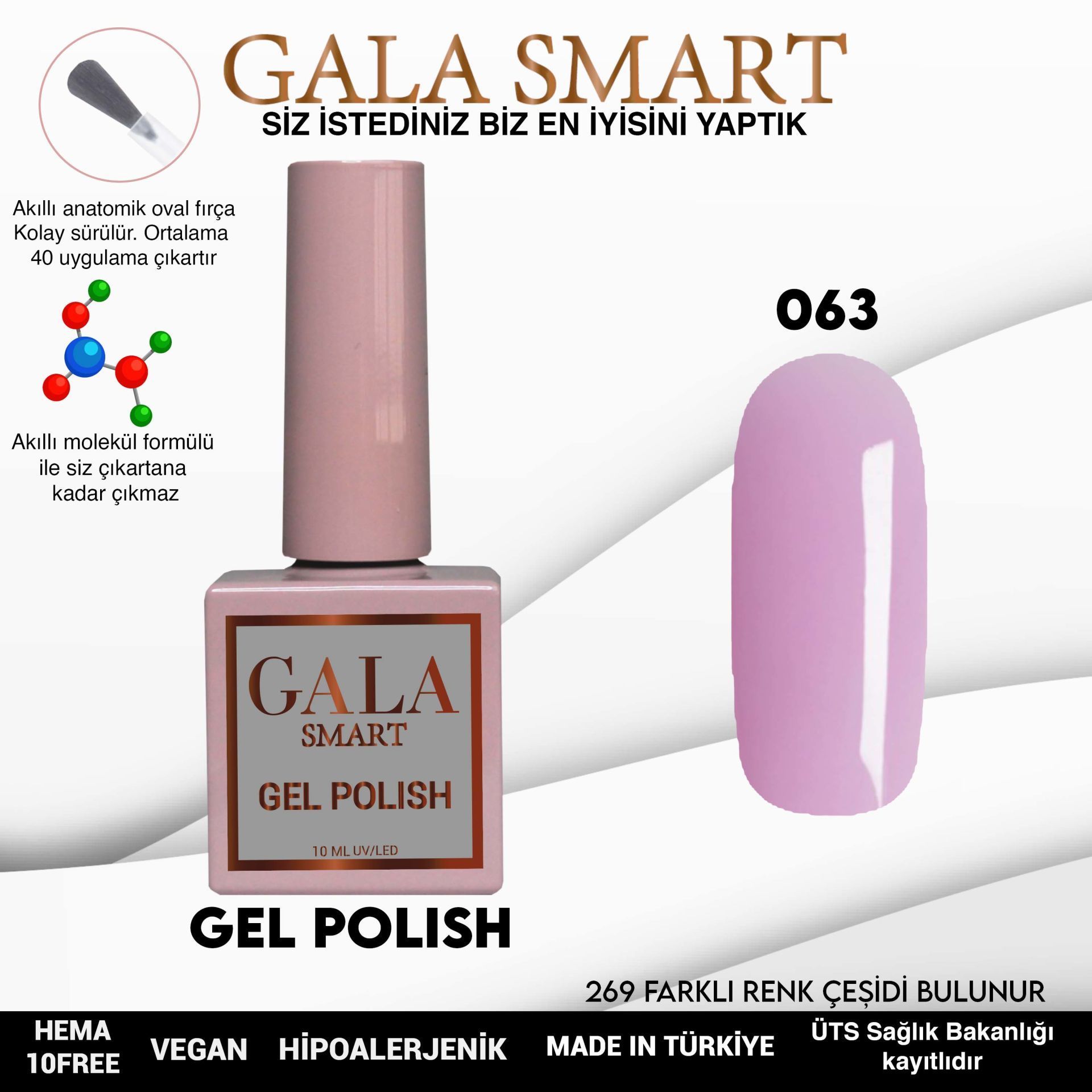 GALA CLASSİC KALICI OJE 10 mle 63
