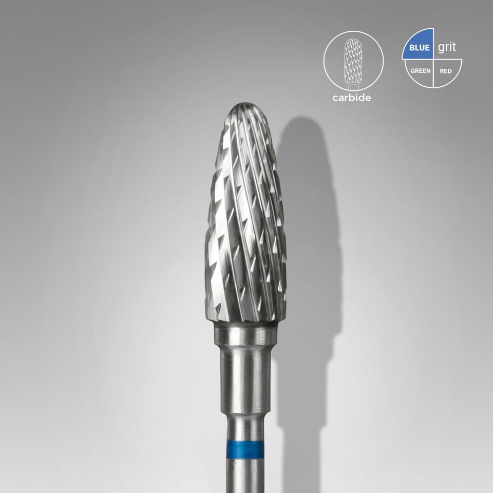 Sert Alaşım Mısır Freze, Mavi, Çap 5 mm / Çalışma Kısmı 13 mm