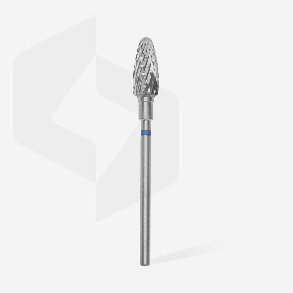 Sert Alaşım Mısır Freze, Mavi, Çap 6 mm / Çalışma Kısmı 14 mm