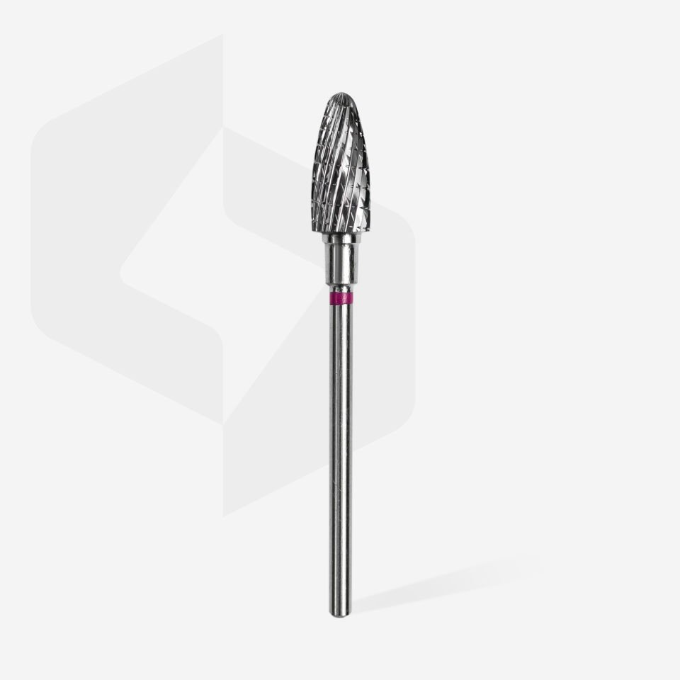 Sert Alaşım Mısır Freze, Mor, Çap 6 mm / Çalışma Kısmı 14 mm