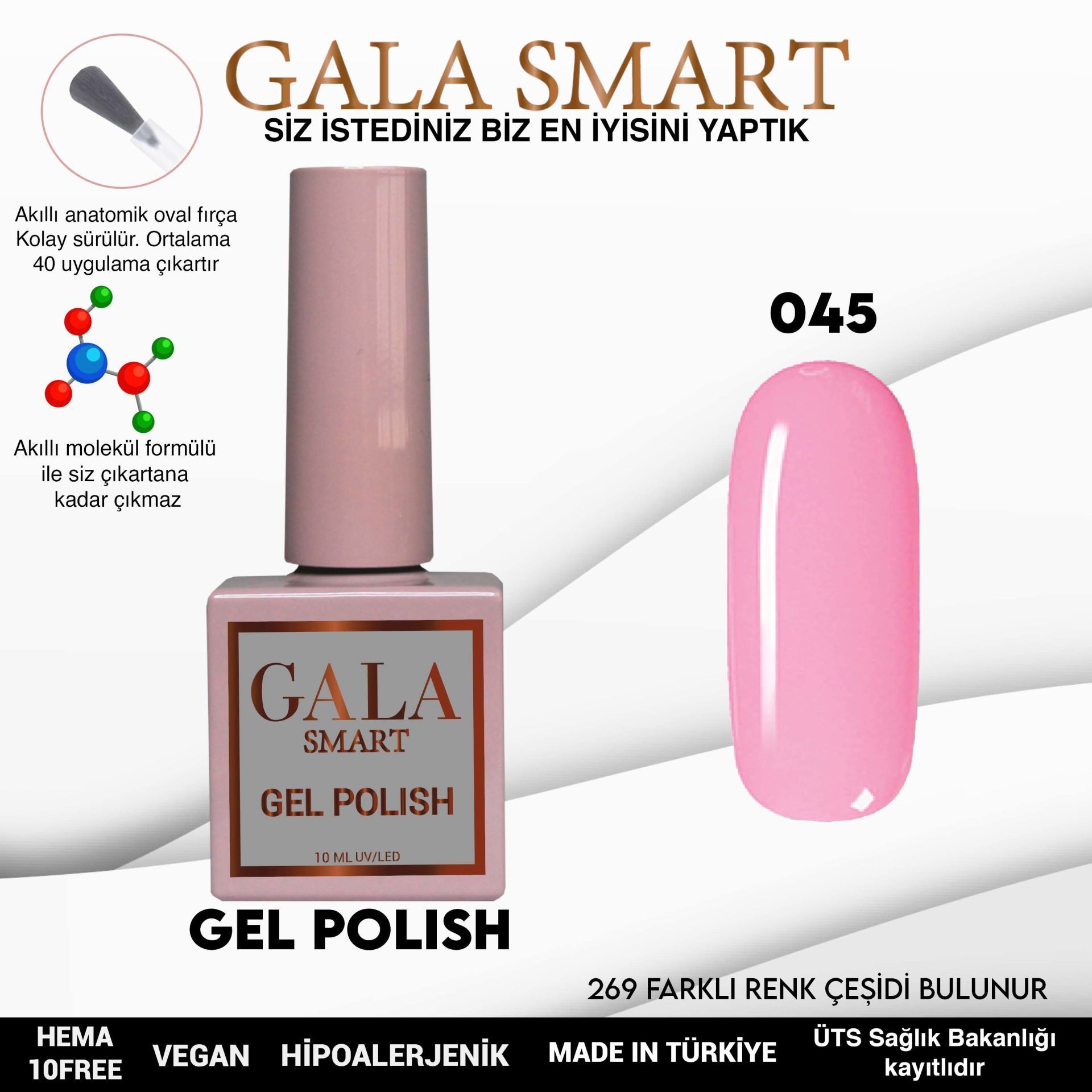 GALA CLASSİC KALICI OJE 10 mle 45