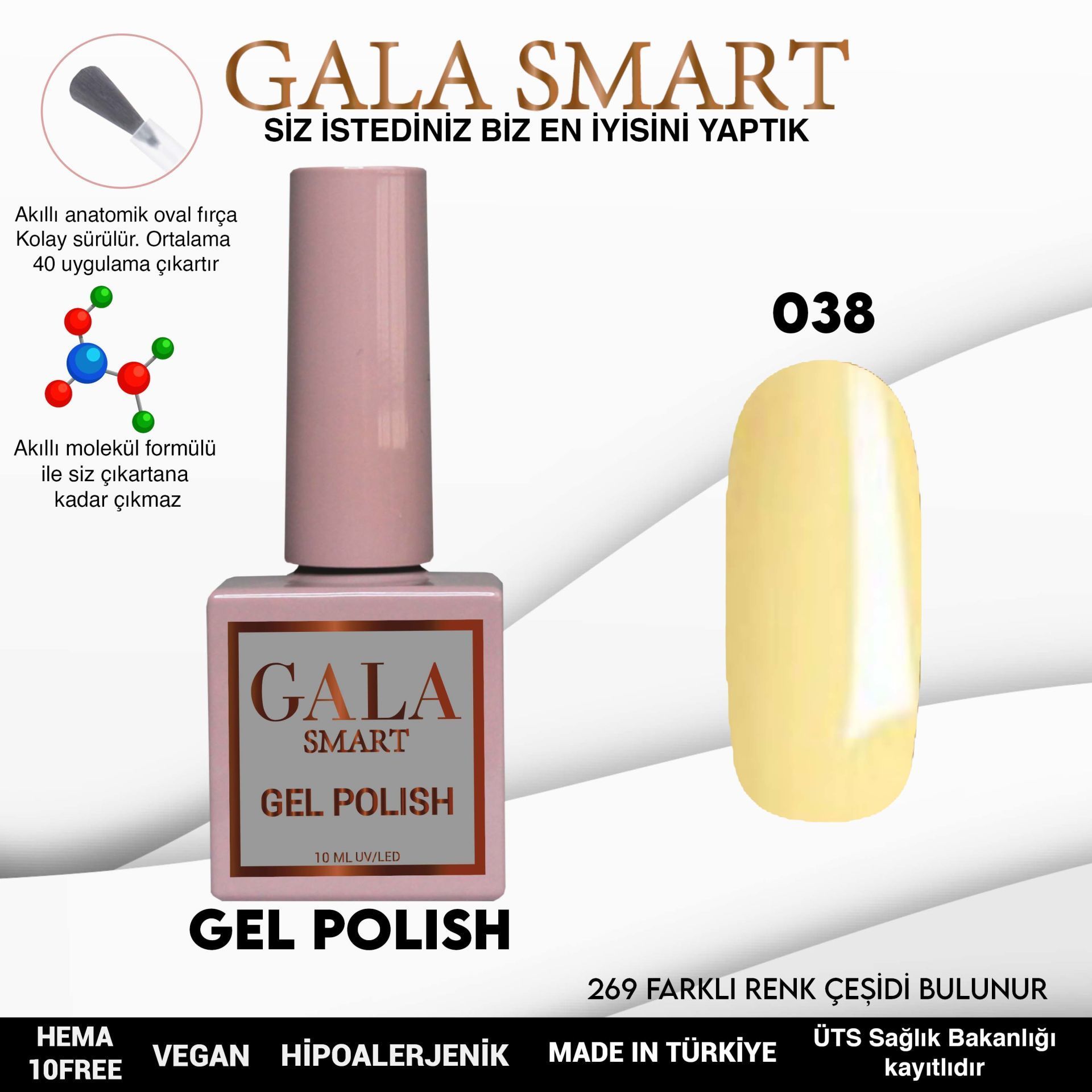 GALA CLASSİC KALICI OJE 10 mle 38