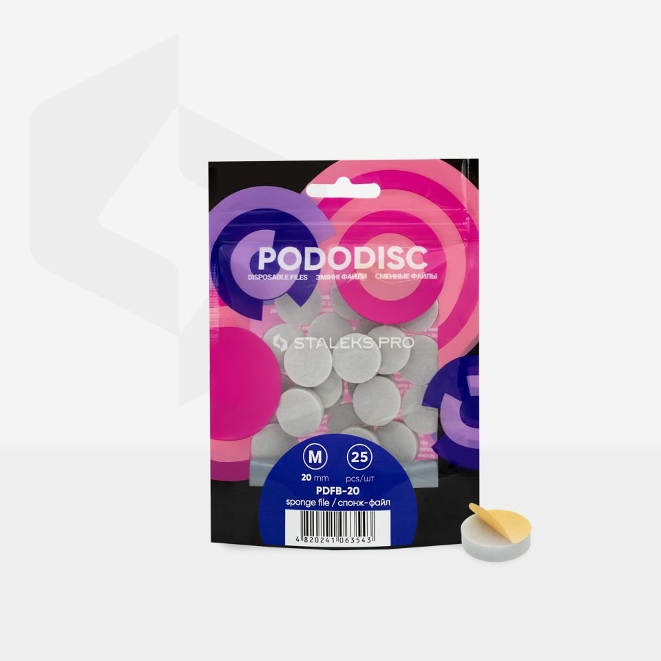 PODODISC STALEKS PRO L Pedikür Disk İçin Sünger Törpüler (25 Adet)