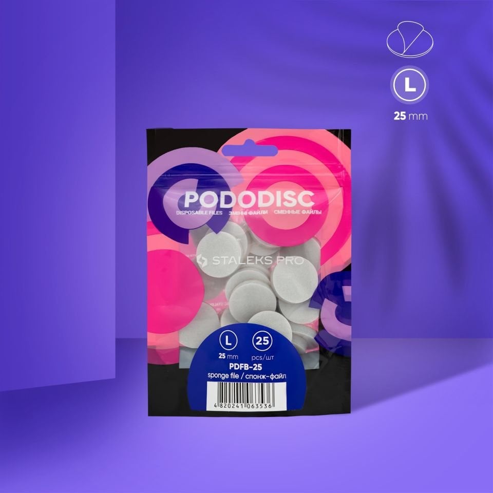 PODODISC STALEKS PRO L Pedikür Disk İçin Sünger Törpüler (25 Adet)