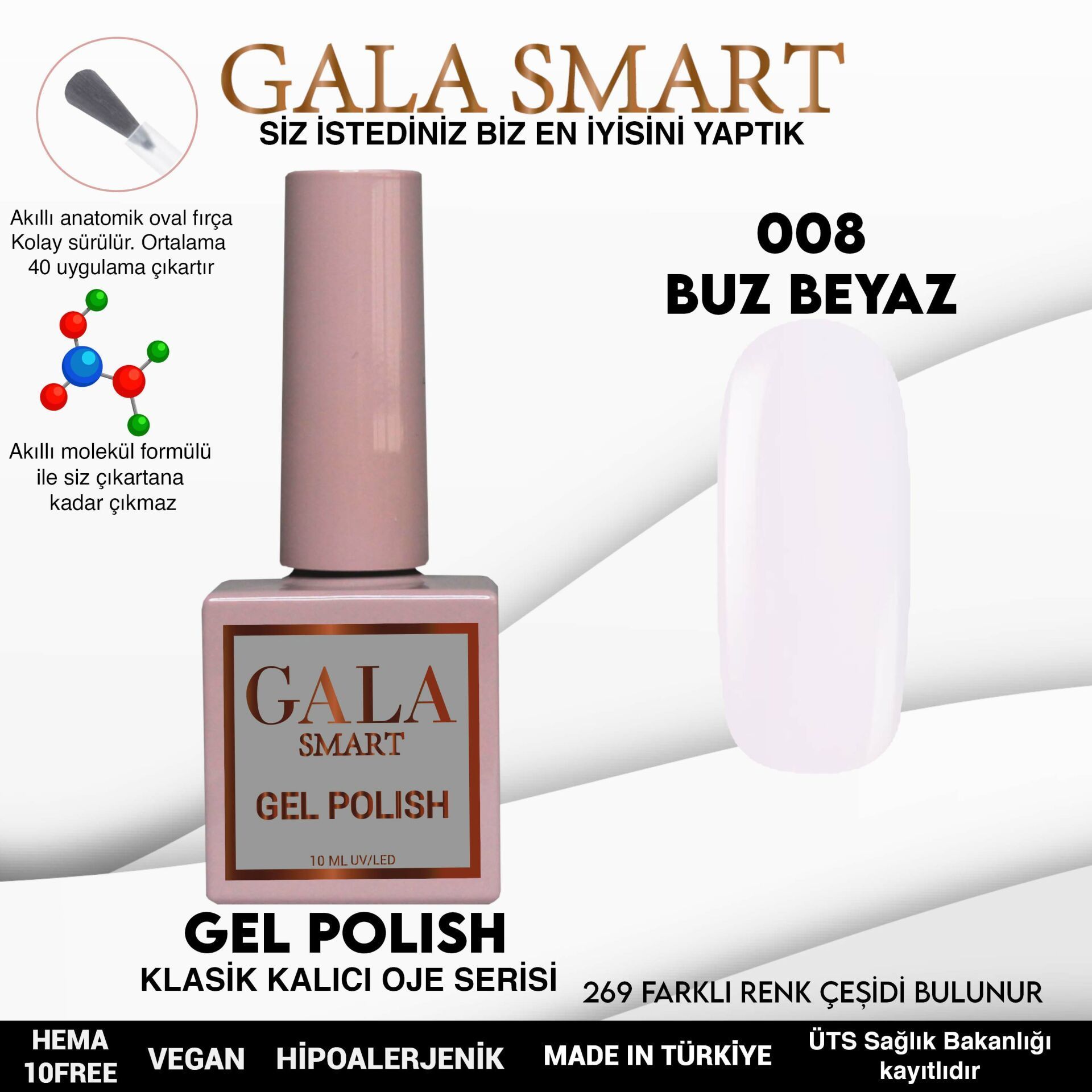 GALA CLASSİC KALICI OJE 10 mle 8