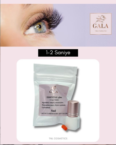 İpek Kirpik Yapıştırıcı GALA 1-2 sn 5 ml