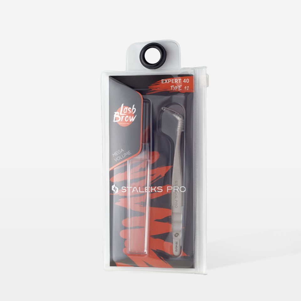 EXPERT 40 TYPE 12 Profesyonel Kirpik Cımbızı (Ayak, 65')