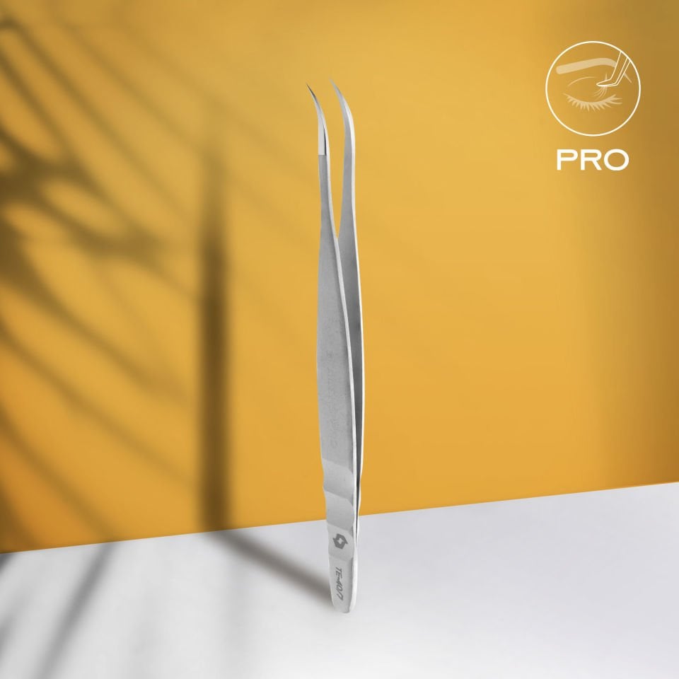 EXPERT 40 TYPE 2 Profesyonel Kirpik Cımbızı (L Şeklinde, 70')