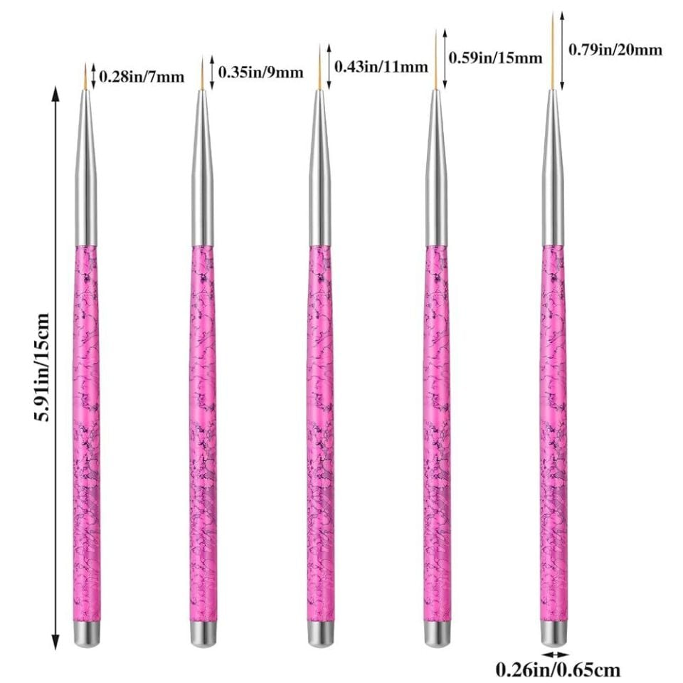 5'li Nail Art Fırça Seti