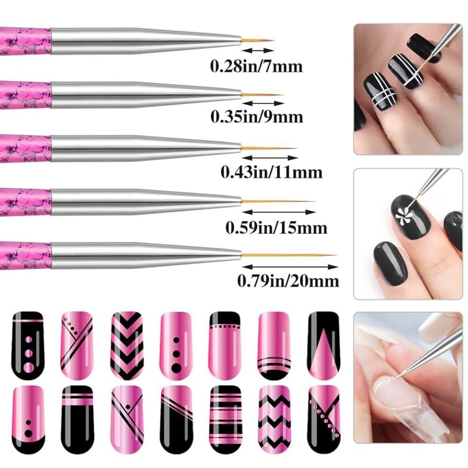5'li Nail Art Fırça Seti