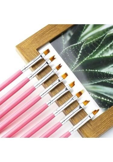 8'li Çiçek Nail Art fırça seti