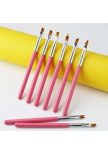 8'li Çiçek Nail Art fırça seti