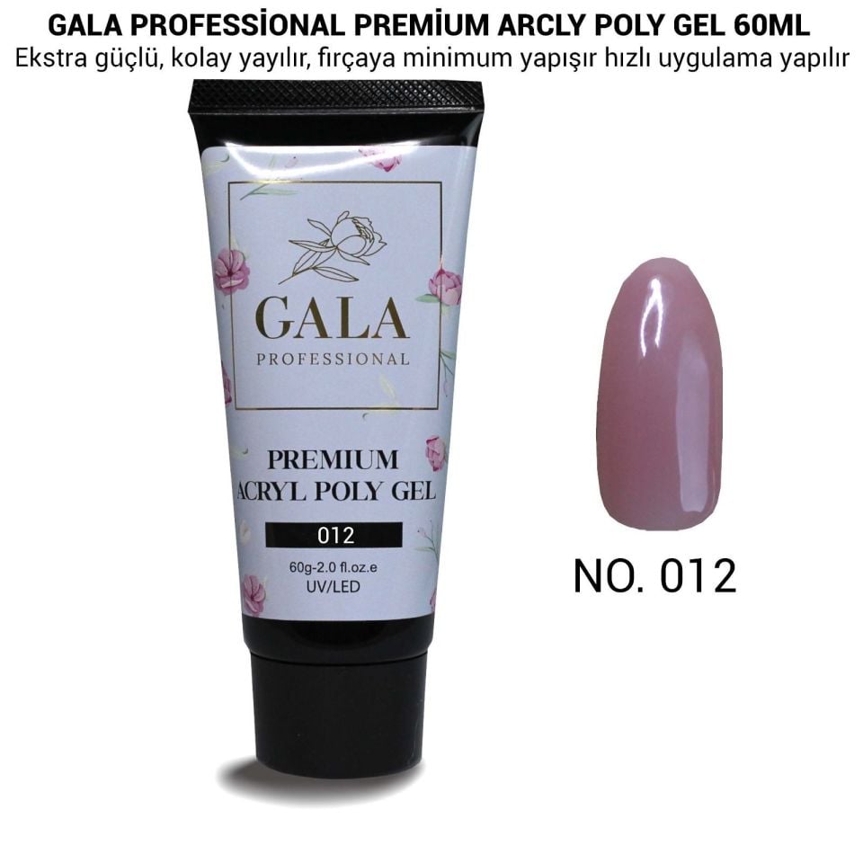 GALA PREMİUM ARCLY POLY JEL 60 ML NO:12