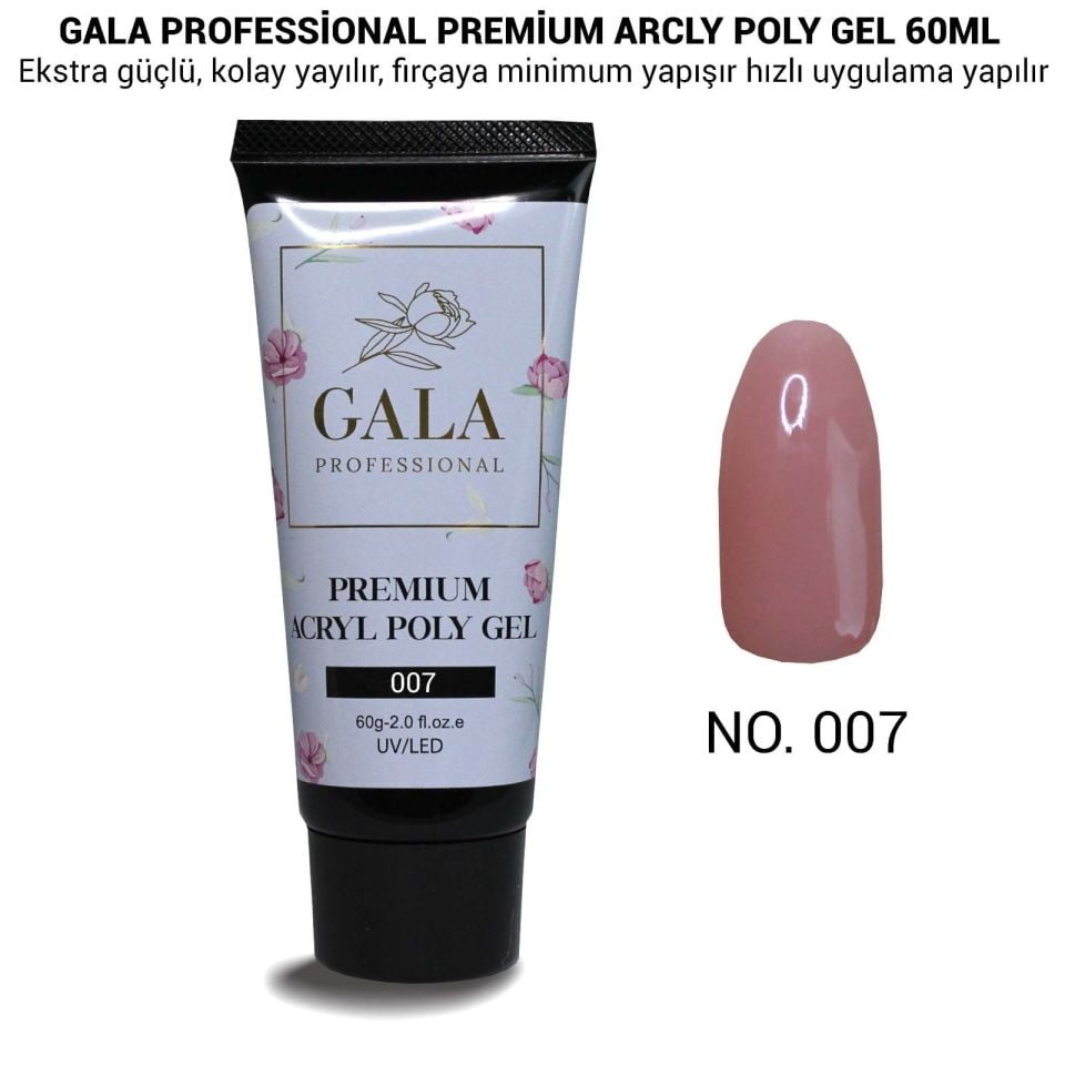 GALA PREMİUM ARCLY POLY JEL 60 ML NO:7